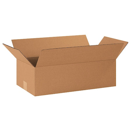 22 in x 12 in x 8 in Shipping Box, Kraft, Corrugate, Single Wall, 32 ECT