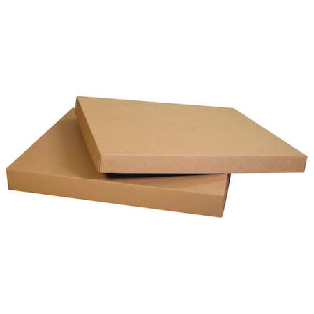 48 3/4 in x 48 3/4 in x 5 in Gaylord Lid, Kraft, Corrugated Cardboard, Double Wall, 48 ECT