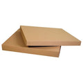40 3/4 in x 40 3/4 in x 5 in Gaylord Lid, Kraft, Corrugated Cardboard, Double Wall, 48 ECT