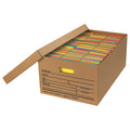 File Box, Corrugated Paper, 15" W, 10" D, Brown