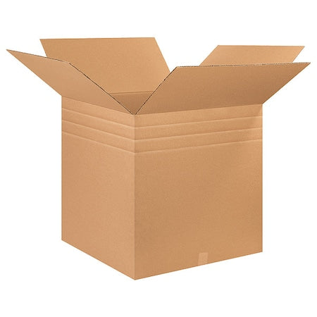 26 in x 26 in x 26 in Multi-Depth Box, Kraft, Corrugate, Single Wall, 32 ECT