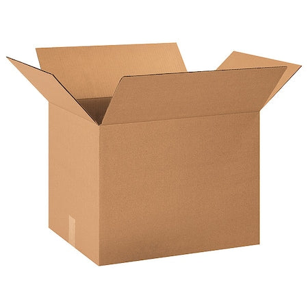 22 in x 15 in x 15 in Shipping Box, Kraft, Corrugate, Single Wall, 32 ECT