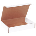 Literature Mailers, 9" Inside L, 6 1/2" Inside W, 1 3/4" Inside H, White, Corrugate, Single Wall