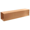 12 1/2 in x 12 1/2 in x 48 in Shipping Box, Kraft, Corrugate, Single Wall, 32 ECT