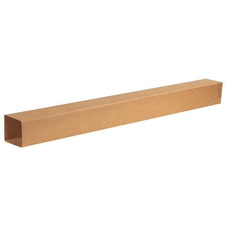 4 1/2 in x 4 1/2 in x 48 in Shipping Box, Kraft, Corrugate, Single Wall, 32 ECT