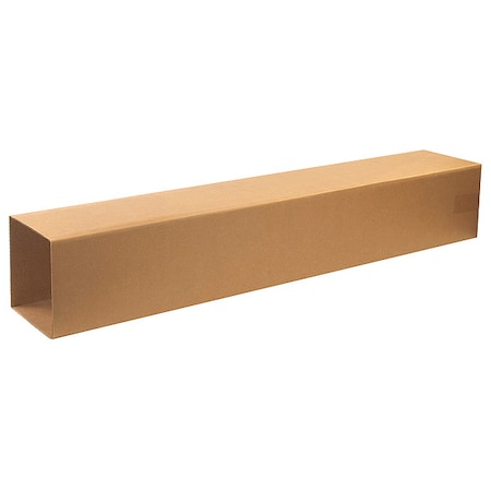 8-1/2 in x 8-1/2 in x 48 in Shipping Box, Kraft, Corrugate, Single Wall, 32 ECT
