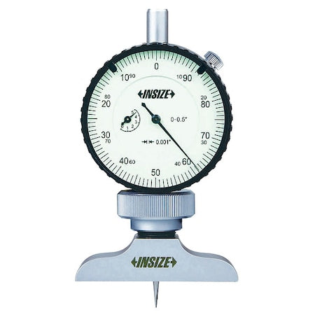 Dial Depth Gage, Base Length: 3 in