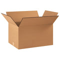 22 in x 14 in x 12 in Shipping Box, Kraft, Corrugate, Double Wall, 48 ECT