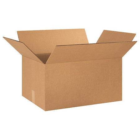 24 in x 16 in x 12 in Shipping Box, Kraft, Corrugate, Double Wall, 48 ECT