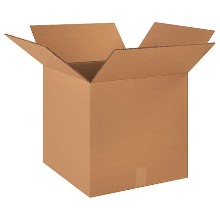 17 in x 17 in x 17 in Shipping Box, Kraft, Corrugate, Double Wall, 48 ECT
