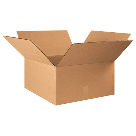 22 in x 22 in x 12 in Shipping Box, Kraft, Corrugate, Double Wall, 48 ECT