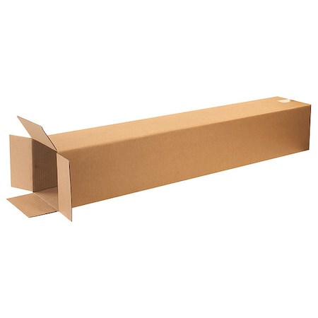8 in x 8 in x 50 in Shipping Box, Kraft, Corrugate, Single Wall, 32 ECT