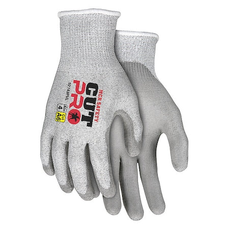 Cut-Resistant Coated Gloves, Cut Level A6 , Dipped , Water-Based Polyurethane, Nitrile , Smooth , 2XL