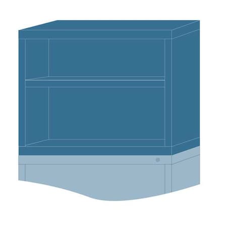 ModShelfCab, 25"x30"x28 1/4", Blue, 2Shlv