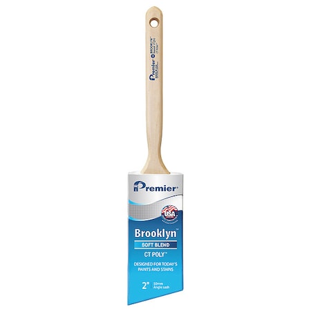 2" Angle Sash Soft, Polyester Bristle, Paint Brush, Hardwood Handle