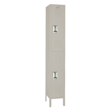 Wardrobe Locker, 12 in W, 15 in D, 78 in H, (1) Wide, (2) Tier