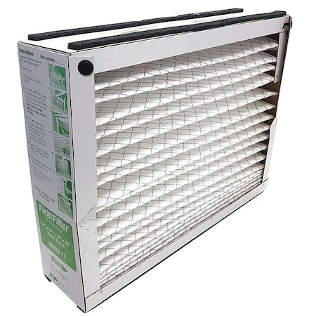 25x16x4 Pleated Air Filter, Standard Capacity, Synthetic, MERV 11, 1.0 Micron, 6 PK