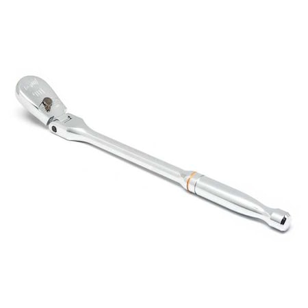 3/8" Drive 90 Geared Teeth Teardrop Head Hand Ratchet, 11" L, Full Polish Chrome Finish, 81215T