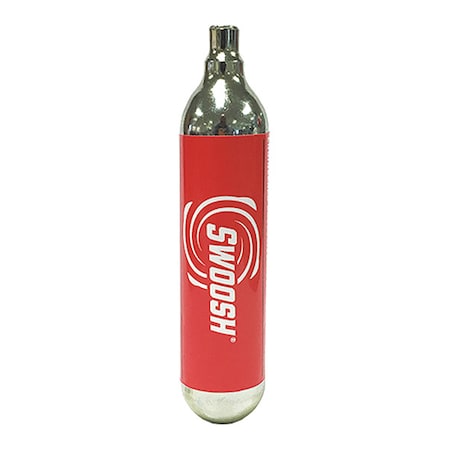 CO2 Cartridge For Swoosh, 8-7/8 in L, 800 psi, Aluminum Body, Recyclable, 12 PK