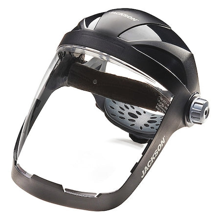Face Shield, Clear Visor, Polycarbonate, Ratchet Suspension, Anti-Fog Lens