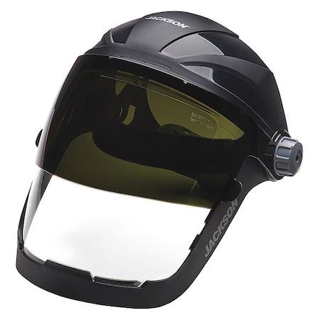 Face Shield, Clear Visor, Polycarbonate, Ratchet Suspension, Anti-Fog Lens