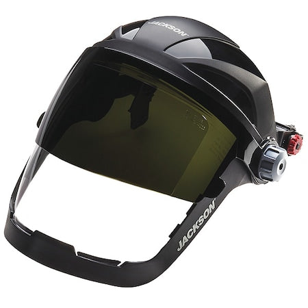 Face Shield, Clear Visor, 9 in Height, Not Applicable Suspension, Anti-Fog Lens