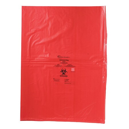 Biohazard Bags, Red, PK200