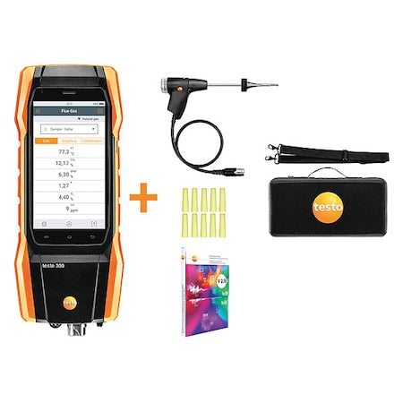 Combustion Analyzer, Digital Electronic, Oxygen Concentration: 0 to 21%