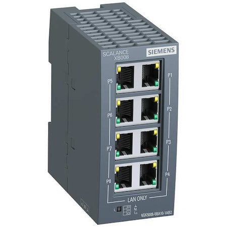SCALANCE XB008 Unmanaged Industrial Ethe