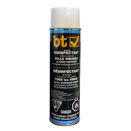 Disinfectant, Aerosol Spray Can, Unscented