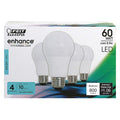 LED, 8.8 W, A19, Medium Screw (E26), PK4
