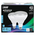 LED, 9.4 W, BR40, Medium Screw (E26), PK2