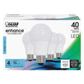 LED, 5 W, A19, Medium Screw (E26), PK4