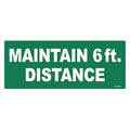 Floor Sign, 4 in H, 10 in W, Vinyl, English, FS-410-602, PK4