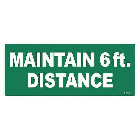 Floor Sign, 4 in H, 10 in W, Vinyl, English, FS-410-602, PK4
