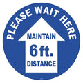 Floor Sign, 17 in H, 17 in W, Vinyl, English, FS-17-704