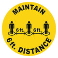 Floor Sign, 17 in H, 17 in W, Vinyl, English, FS-17-701