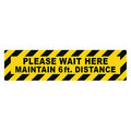 Floor Sign, 6 in H, 24 in W, Vinyl, English, FS-624-401