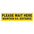Floor Sign, 6 in H, 24 in W, Vinyl, English, FS-624-403