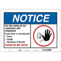 For The Safety Of Our Customers Sign, HWN816P1014