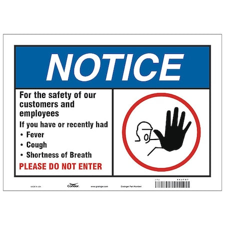 For The Safety Of Our Customers Sign, HWN816P1014