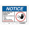 For The Safety Of Our Customers Sign, HWN816T0710