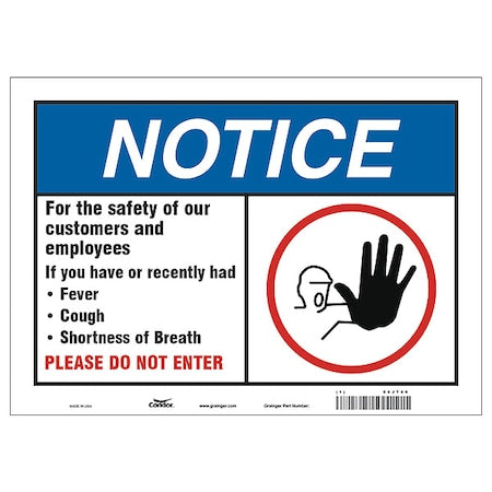 For The Safety Of Our Customers Sign, HWN816T1014