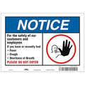For The Safety Of Our Customers Sign, HWN816A0710