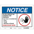 For The Safety Of Our Customers Sign, HWN816A1014