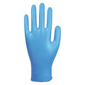 Disposable Gloves, Food-GradeGen Purpose, 2.5 mil Palm, Nitrile, Powder-Free, M (8), 100 PK, Blue