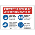 Prevent The Spread Of Coronavirus Sign, HWB716A0710