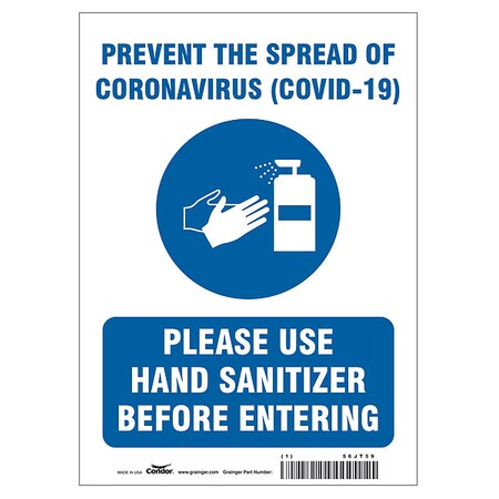 Prevent The Spread Of Coronavirus Sign, HWB718P1410