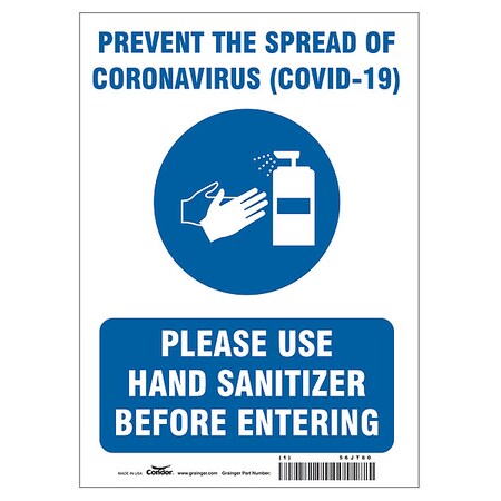 Prevent The Spread Of Coronavirus Sign, HWB718T1007