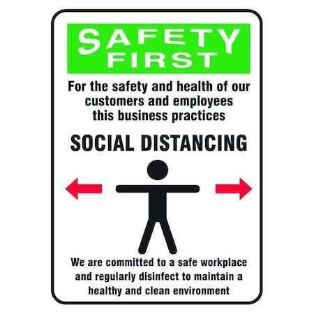 Safety Sign, 14x10, 56JU83